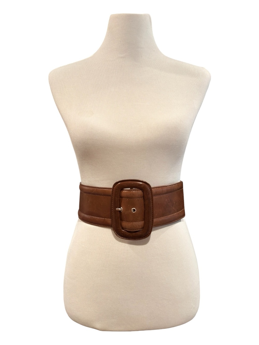 Michael Kors Luxury Leather Wide Brown Waist Belt Women’s Small Made in Italy - Picture 2 of 9
